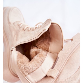 Botines Mujer Ante Beige Vanita 1