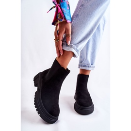PS1 Botas sin cordones de ante negro Lorea para trabajadores 1