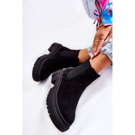PS1 Botas sin cordones de ante negro Lorea para trabajadores 6