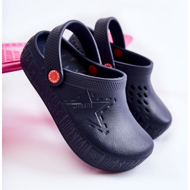 Pantuflas Ligeras Infantiles Kroks Big Star II375002 Azul Marino 1