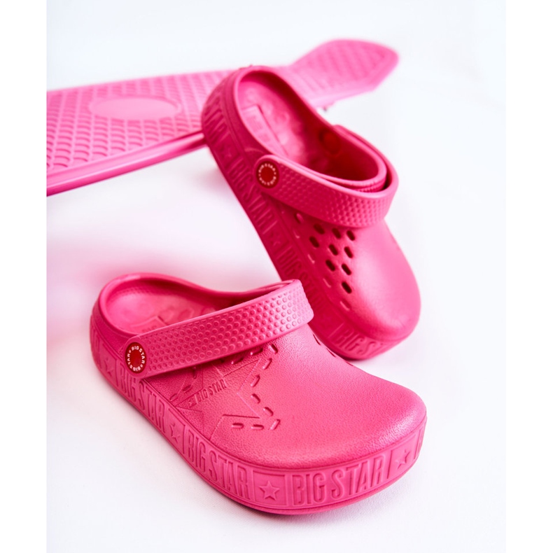 Zapatillas de Casa Ligeras Infantiles Kroks Big Star II375006 Fucsia rosado 1
