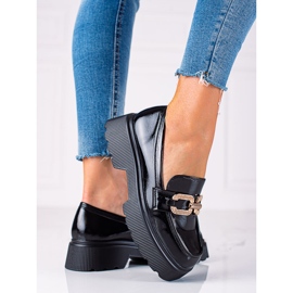 Zapatos Vinceza lacados en negro 2
