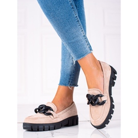 Zapatos de ante beige de Vinceza 2
