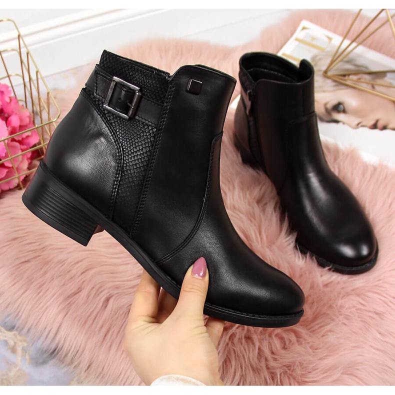 Botas mujer piel Dolce Pietro 0892 negro 1