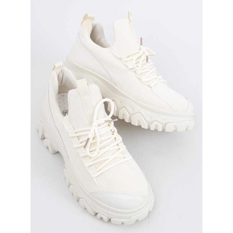 Zapatillas deportivas de suela alta Huggy Beige 2