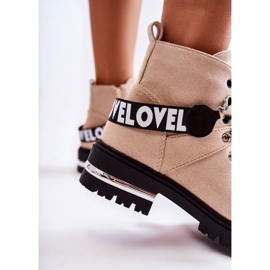 PS1 Botas Cálidas De Ante Con Cinturón Beige Aurelio 5