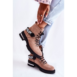 PS1 Botas Cálidas De Ante Con Cinturón Marrón Aurelio beige 2