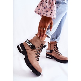 PS1 Botas Cálidas De Ante Con Cinturón Marrón Aurelio beige 1