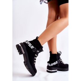 PS1 Botas Cálidas De Ante Con Cinturón Negro Aurelio 2