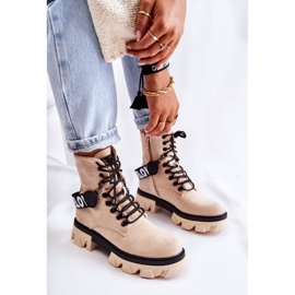 PS1 Botas Altas De Ante Con Calentamiento Beige Danity marrón 2 PS1 Botas Altas De Ante Con Calentamiento Beige Danity marrón 2