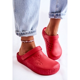 Pantuflas Ligeras Mujer Kroks Big Star II275004 Rojo 6