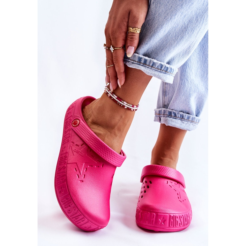 Pantuflas Ligeras Mujer Kroks Big Star II275007 Fucsia rosado 1
