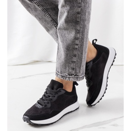 Deportivas negras Buoro de mujer negro 1