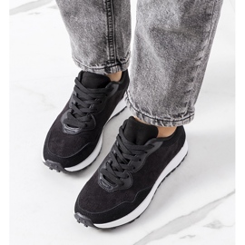 Deportivas negras Buoro de mujer negro 2