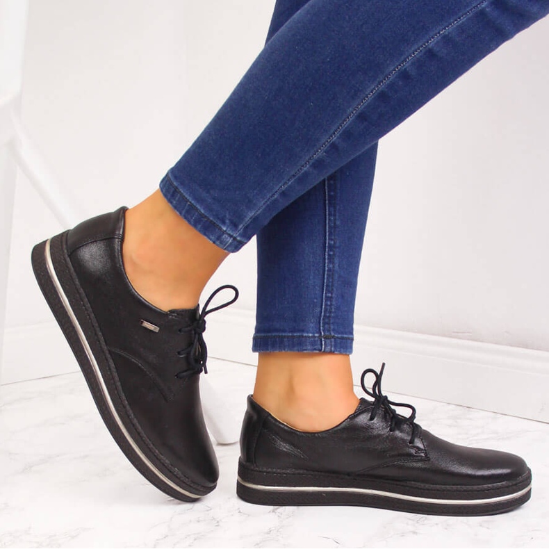 Zapatos mujer piel negra Helios 380 negro 2