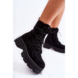 Botines Negros Marley De Ante Con Cremallera 7