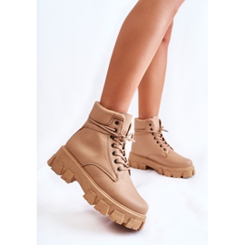 Botas Mujer Warm Trappers Beige Flavin 2 Botas Mujer Warm Trappers Beige Flavin 2