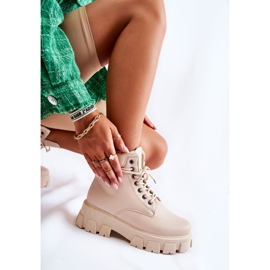 Botas Mujer Warm Light Beige Flavin Boots 8