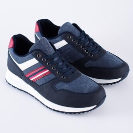 Deportivas hombre Shelovet azul marino cómodas 2