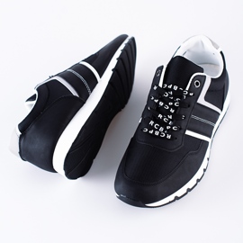 Deportivas hombre Shelovet negras cómodas negro 2