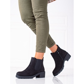SHELOVET Botas Jodhpur ante negro en poste 2