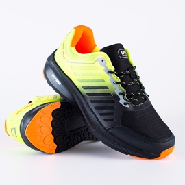 Zapatillas deportivas de hombre DK negras negro amarillo 2