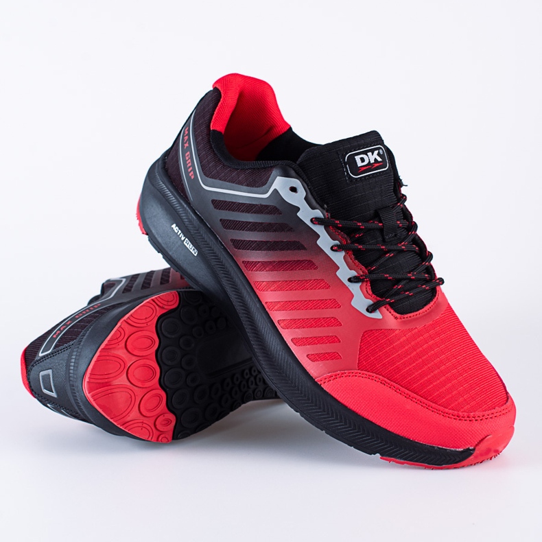 Zapatillas deportivas hombre DK rojas negro rojo 1