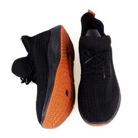 SHELOVET Zapatillas fitness negras hombre negro rojo 2