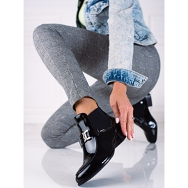 W. Potocki Botas Potocki Jodhpur para mujer fabricadas en piel ecológica lacada negro 1 W. Potocki Botas Potocki Jodhpur para mujer fabricadas en piel ecológica lacada negro 1