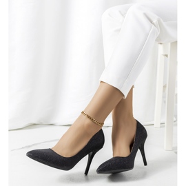 Tacones negros brillantes Macerra 2