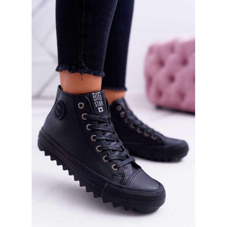 Sneakers Mujer Big Star High Warmed Negro EE274110 1
