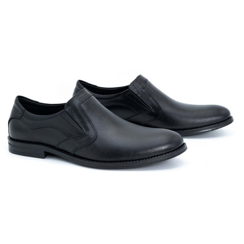 Olivier Zapatos de hombre elegantes en piel 283LU negro 2