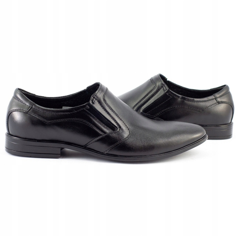 Olivier Zapatos formales sin cordones para hombre 284 negro 4
