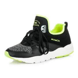 Ax Boxing Deportivas con cordones para mujer negro 3