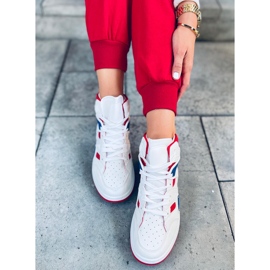 Zapatillas altas Pall White Red blanco 4