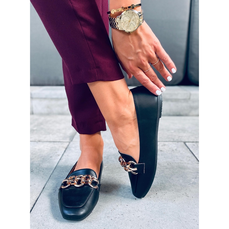 Mocasines de mujer Bianca Black negro 1