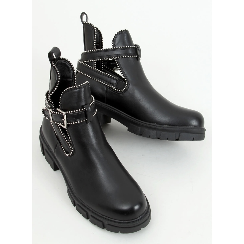 Botas Korina Black con aberturas negro 1