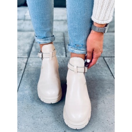 Botines con aberturas Korina Beige 3