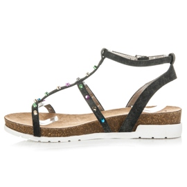 Sandalias de cuña KYLIE negro 2