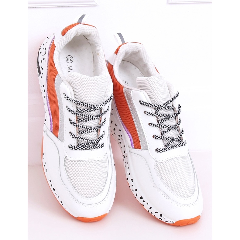 Deportivas mujer Milano Naranja blanco multicolor 1 Deportivas mujer Milano Naranja blanco multicolor 1