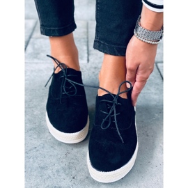 Mocasines mujer, alpargatas Apia Negro 2