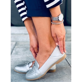 Mocasines mujer Alma Plata 3