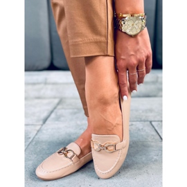 Mocasines de mujer Amiya Caqui beige 3