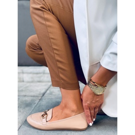 Mocasines de mujer Amiya Caqui beige 4
