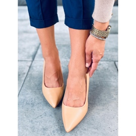Zapatos de salón mujer en grano Aurora Camel marrón 2