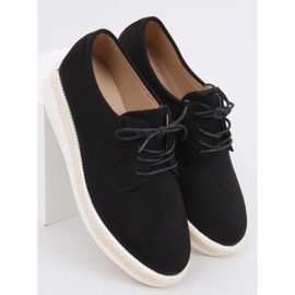 Guermo Alpargatas mocasines cordones negros 2