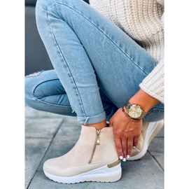 Botas sobre la suela deportiva Zazul Beige 2