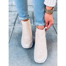 Botas sobre la suela deportiva Zazul Beige 3