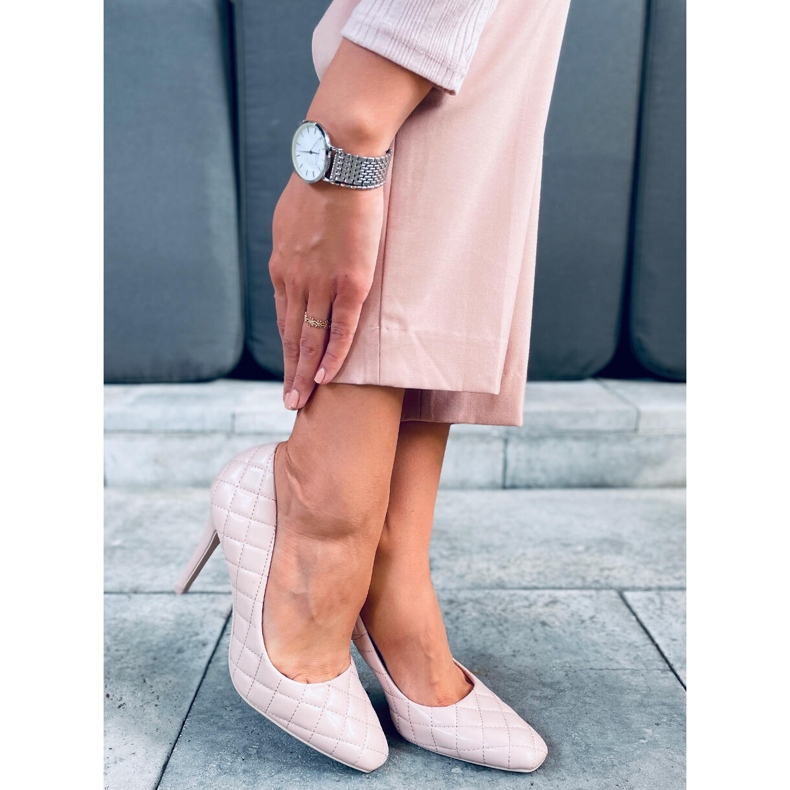 Stilettos Mujer Acolchados Modi Beige 2 Stilettos Mujer Acolchados Modi Beige 2