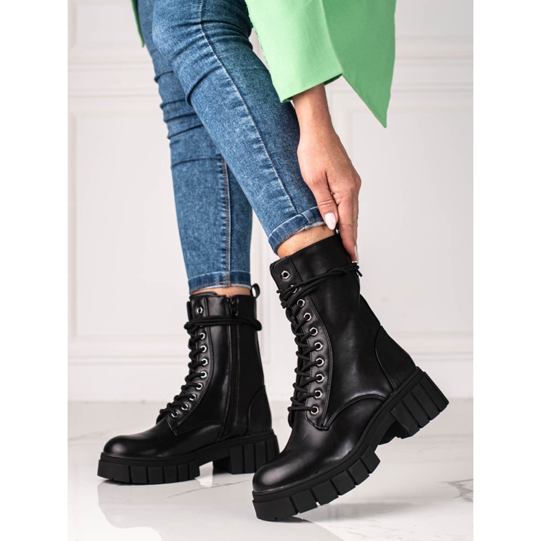 Trabajadoras de Shelovet en una suela gruesa negro 2